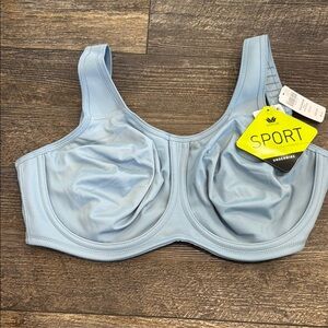 Wacoal Underwire Sports Bra in Soft Blue